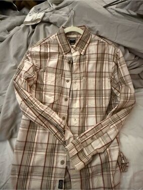 Todd Snyder Plaid Button-Down Shirt in Cream, Brown & Pink
